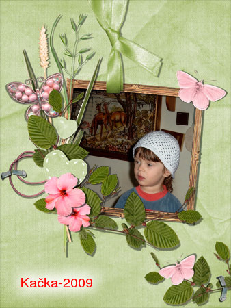 bílá čepička-Kačka